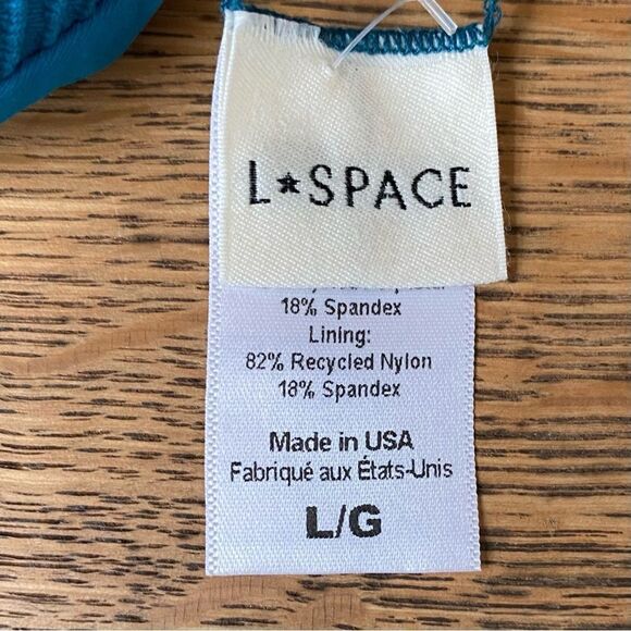 NWOT New L*Space Deep Blue Lennox Bottom Classic Bikini Swim Bottom Large Beach - Picture 5 of 6